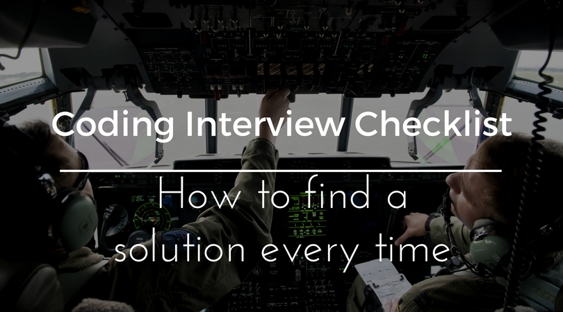 Coding interview checklist