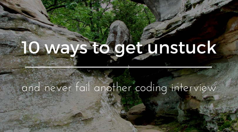 stuck on coding interview