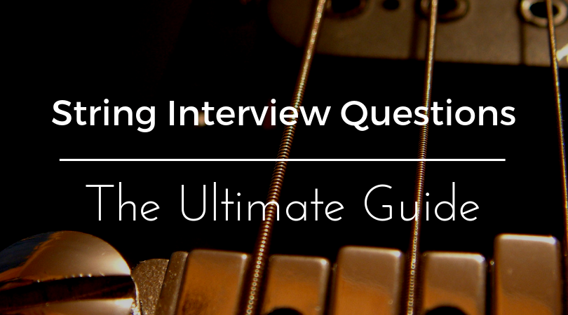 string interview questions