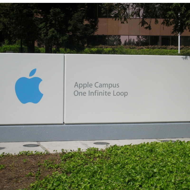 apple office sign